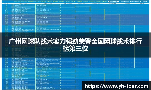 广州网球队战术实力强劲荣登全国网球战术排行榜第三位