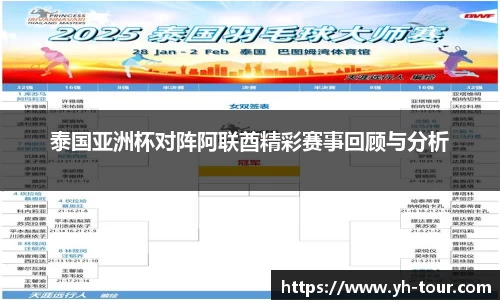 泰国亚洲杯对阵阿联酋精彩赛事回顾与分析